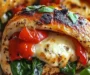 Savory Stuffed Chicken with Roasted Red Peppers, Spinach, and Mozzarella: An Incredible 7-Step Recipe